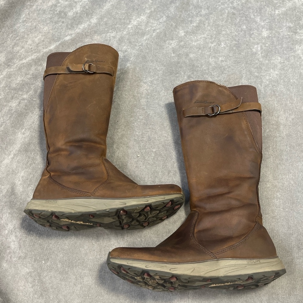 Eddie Bauer leather boots brown size 7.5